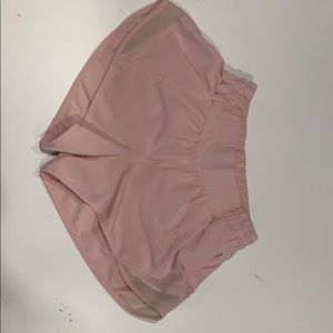 Pink Lululemon shorty shorts